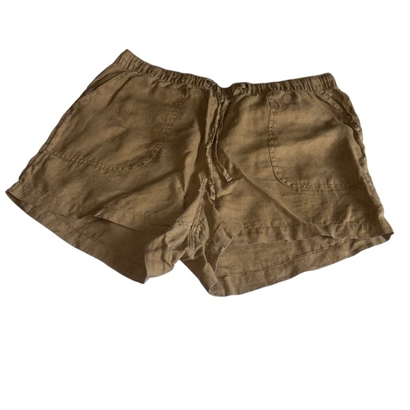 C&C California Women’s XL Casual Tan Shorts Drawstring Pockets Hiking Coastal - Picture 1 of 6